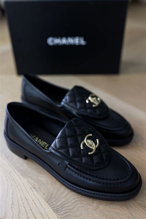 chanel men cc quilted velvet loafers|chanel lambskin loafers.